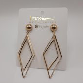 Abiye Taşlı Küpe  Livs KÜ-09-0257 - 1