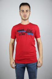 Blackcoach Erkek Bisiklet Yaka Nakış Eva Slim-Fit T-Shirt - 1