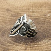 925 Ayar Gümüş Akrep Simgeli Başparmak Zihgir Yüzüğü thumbnail 2