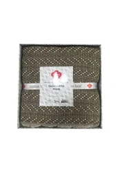 Cotton Box Çift Kişilik Saçaklı Pike - Kahve Ekru - 1