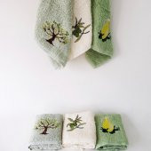 Ağaç Desenli Mutfak El Bezi Altılı Paket - 1