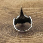 925 Ayar Gümüş Özel Selçuklu Kartallı Zihgir Yüzüğü thumbnail 3