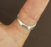 925 Ayar Gümüş Özel Selçuklu Kartallı Zihgir Yüzüğü thumbnail 6