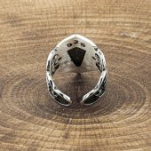 925 Ayar Gümüş Kayı Boyu Başparmak Zihgir Yüzüğü thumbnail 3