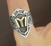 925 Ayar Gümüş Kayı Boyu Başparmak Zihgir Yüzüğü thumbnail 5