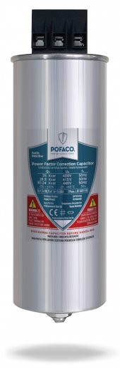Pofaco 25Kvar / 400V AC Silindir Tip Kondansatör - 1