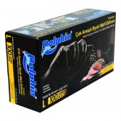 Dolphin Pudrasız Siyah Nitril Eldiven Büyük Boy (L) 100 Lü Paket - 5