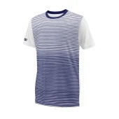 Wilson B Team Striped Crew Erkek Çocuk T-Shirt WRA767203 - 9