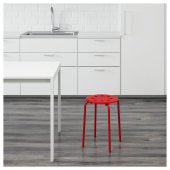 IKEA Marius Tabure Kırmızı - 4