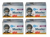 Rabır Telli Cerrahi Maske 3 Katlı 200 Adet (Aparat Hediyeli) - 1