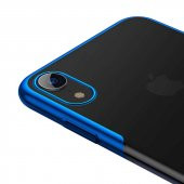 Orijinal Baseus iPhone XR 6.1 Kılıf Glitter Köşleri Renkli Şefaf - 11