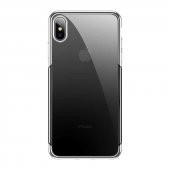 Orijinal Baseus iPhone XS Max 6.5 Kılıf İnce Köşeleri Renkli Şeffaf Silikon - 2