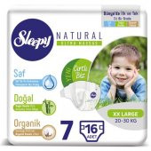 Sleepy Natural Bebek Bezi 7 Beden XX Large 16 Adet (20-30) - 1