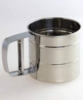 Paslanmaz Değirmenli Un Eleği Pratik Basmalı - 1