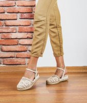 Dolgu Topuklu Ten Kadın Espadril - 1