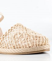 Dolgu Topuklu Ten Kadın Espadril - 4