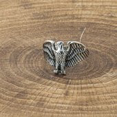 925 Ayar Gümüş Kartal Motifli Yüzük thumbnail 1