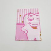 Diş Baskılı Pembe Masa Örtüsü 120x180 Cm - 1