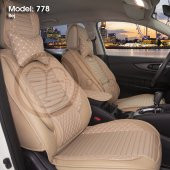 Stil Lüks Oto Koltuk Kılıfı Ön&Arka Takım Airbag Uyumlu - 1
