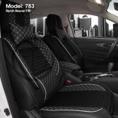 Stil Lüks Oto Koltuk Kılıfı Ön&Arka Takım Airbag Uyumlu - 6