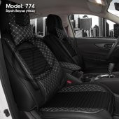 Stil Lüks Oto Koltuk Kılıfı Ön&Arka Takım Airbag Uyumlu - 7