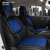 Stil Lüks Oto Koltuk Kılıfı Ön&Arka Takım Airbag Uyumlu - 9