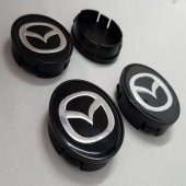 Jant Göbeği Mazda 58/55 (55mm Yuva) 4'lü Set Siyah thumbnail 1