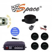 Space Ses İkazlı Park Sensörü 22 mm Siyah / GUPR10-S - 2