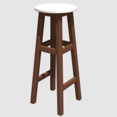 DÖNER TABURE 80cm MAUN İSKELET ( Tabla RENK SEÇENEKLİ ) - 5