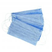 3 KATLI TELLİ CERRAHİ MASKE 5 ADET MAVİ - 2