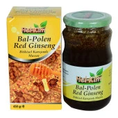 Hel-Kim Bal Polen Red Ginsengli Bitkisel Karışımlı Macunu 450 Gr - 2