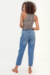 HerTon Rahat Kesim Lazer Yırtık Detaylı Boyfriend Fit Pantolon 117-0267 - 3