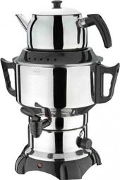 Aldente Eletrikli Semaver Çaycı Çay Makinesi 6 Litre Sade - 1