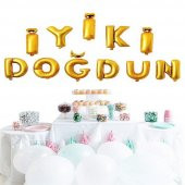 İYİKİ DOĞDUN GOLD (ALTIN SARISI) FOLYO BALON - 2