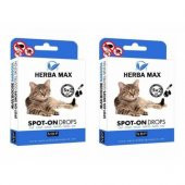 Herba Max Biocide Bitkisel Kedi Ense Damlası Dış Parazit 2 KUTU - 1