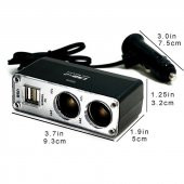 Space 2 x USB Çakmak Soketi / ICCA22 - 3