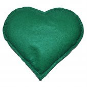 Kalp Desenli Doğal Kaya Tuzu Yastığı Yeşil - Pudra 2-3 Kg - 4