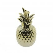7x15cm Ananas Metalize Dekor Biblo - 3