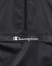 Champion Siyah Yarım Fermuar Kapüşonlu Yağmurluk - 2