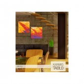 Impressive Sky 2 Parça Kanvas Tablo 80X40 Cm - 3