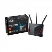 ASUS RT-AC86U 2900mbps AC2900 Dual Band EV Ofis Tipi Gaming Router 3x harici anten - 1