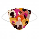 COMMUNITY DESEN 3 KATLI MELTBLOWN FİLTRELİ BEZ MASKE - 1
