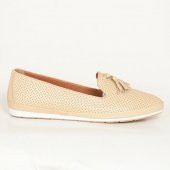 Marine Shoes G102 Bej Deri Günlük Comfort Babet - 1