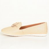 Marine Shoes G102 Bej Deri Günlük Comfort Babet - 3