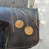 22 Ayar Çeyrek Reşat Altın Küpe - 3