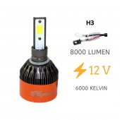 Led far ampulü beyaz 48W 12V 8000LM H3 / LAAM94 - 4