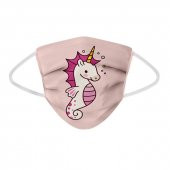 UNICORN DESEN 3 KATLI MELTBLOWN FİLTRELİ BEZ MASKE - 1