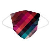 GEOMETRIC DESEN 3 KATLI MELTBLOWN FİLTRELİ BEZ MASKE - 1