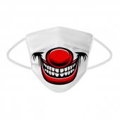 CLOWN DESEN 3 KATLI MELTBLOWN FİLTRELİ BEZ MASKE - 1