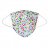 BOUQUET DESEN 3 KATLI MELTBLOWN FİLTRELİ BEZ MASKE - 1